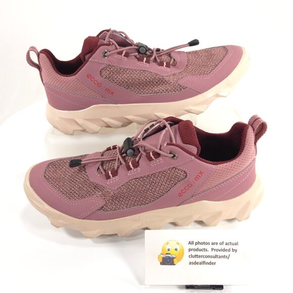 Ecco Casual Lace Up Outdoor Sneaker Shoe Womens Size 6.5 82026360574 Pink - Picture 5 of 9